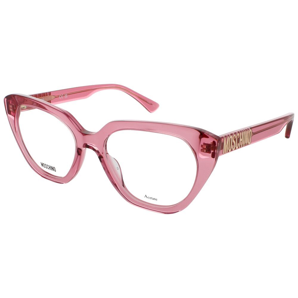 NWT Moschino MOS 628 0MU1 51 Pink Cat Eye Eyeglasses 51mm